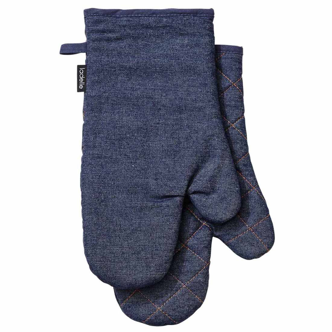 Ladelle Denim Blue 2Pk Oven Mitt